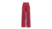 High-Waisted Straight Leg Tailored Pants in Dahlia - Silk-Like Dye
