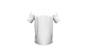 Men's White T-Shirt with Round Collar and Protective Band