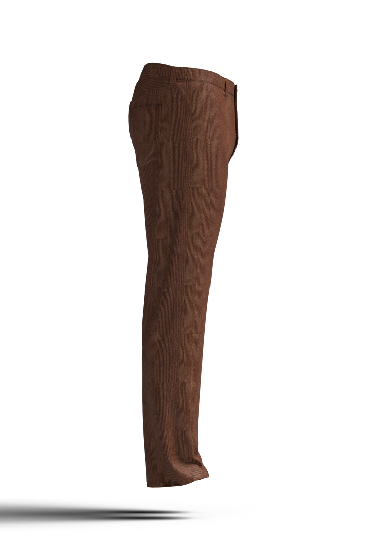 Custom Low-Rise Straight Fit Men's Pants in Velvet Dark Brown