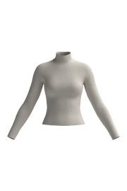 Ivory Cashmere Turtleneck Sweater