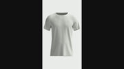 Custom White Men's T-Shirt with Round Collar and Protective Band