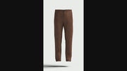 Low-Rise Straight Fit Men's Pants in Velvet Dark Brown